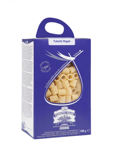 Tubetti Rigati Benedetto Cavalieri 500g – Pasta Artigianale