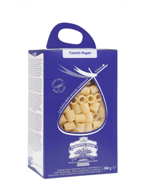 Tubetti Rigati Benedetto Cavalieri 500g – Pasta Artigianale