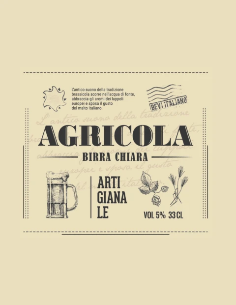 Agricola Chiara 5° 33cl – Birra Artigianale Italiana