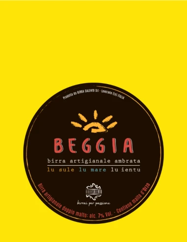 Beggia Ambrata 33cl – Birra Salento Artigianale