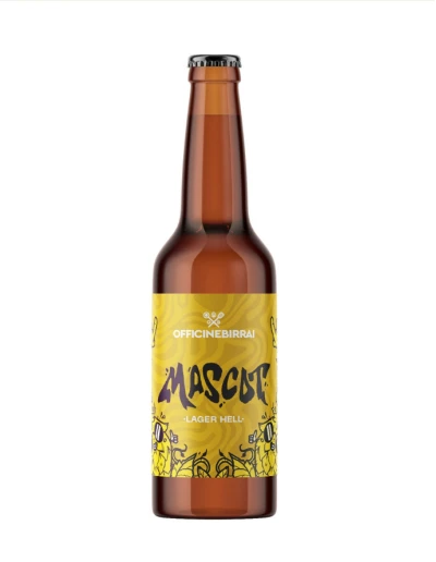 Officine Birrai Lager Mascotte 33 cl – Birra Artigianale