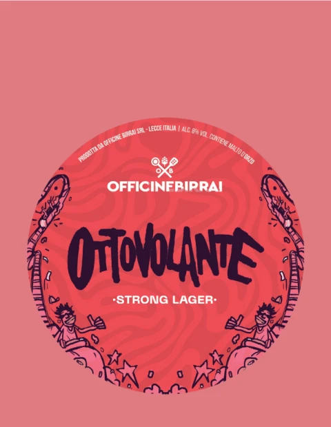 Officine Birrai Ottovolante 33 cl – Strong Lager Artigianale