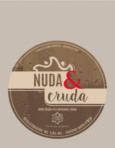 Birra Salento Nuda e Cruda 33cl – Pils Doppia Decoction
