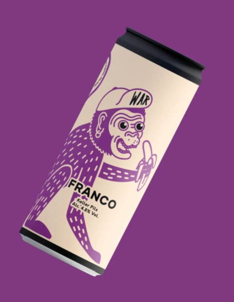 WAR Franco Keller Pils 33cl Lattina – Birra Artigianale Italiana