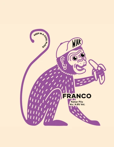 WAR Franco Keller Pils 33cl Lattina – Birra Artigianale Italiana