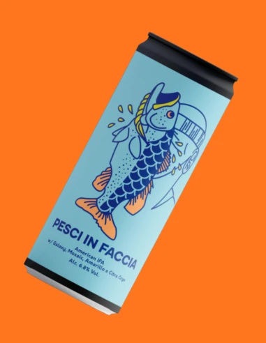 WAR Pesci Faccia IPA 33cl Lattina – Birra Artigianale Italiana