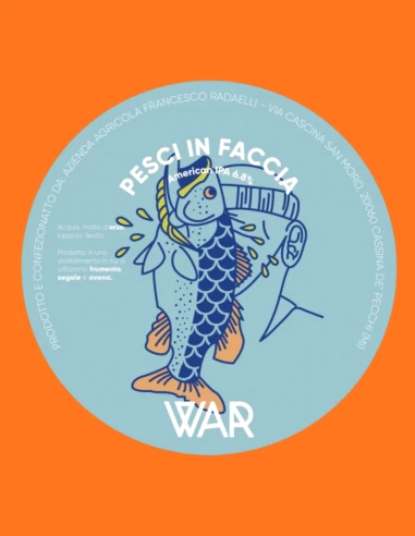 WAR Pesci Faccia IPA 33cl Lattina – Birra Artigianale Italiana